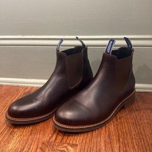 Rhodes Huxley Chelsea Boots Brown Calfskin Leather Men's 8 Blake Welted